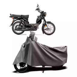 Auto Pearl Two Wheeler Cover with Bag for TVS Heavy Duty, Silver-image-88