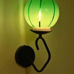 SOMIL Green Glass Cylinder Shaped Wall Lamp-image-24