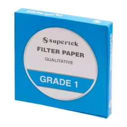 Supertek White Round Qualitative Filter Paper, Grade 1, Diameter 240 mm, FP-001-240 (Pack of 100) image 2