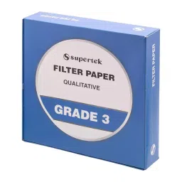 Supertek White Round Qualitative Filter Paper, Grade 3, Diameter 90 mm, FP-003-090 (Pack of 100) image 3