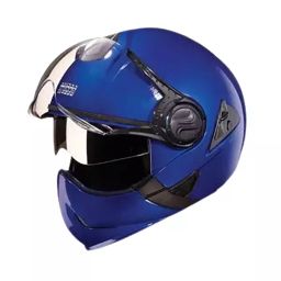 Studds Flame Blue Medium (570 mm) Flip Off-Full Face Helmet, Downtown-image-66