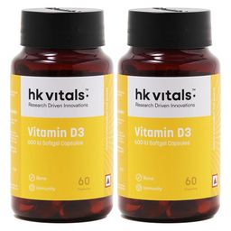 HealthKart HK Vitals Vitamin D3 60 softgels Pack Of 2-27