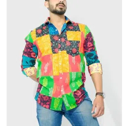 MENS HANDBLOCK MULTICOLOUR SHIRT-image-12