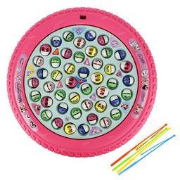 Toysire Musical Fishing Game Toy with Rotating Fish Catching Game Catching Poles Sticks for Kids-14