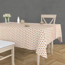 RRC Super Soft Brushed Microfiber Cotton 6 Seater Table Cover For Dinning Table - White-picture-22