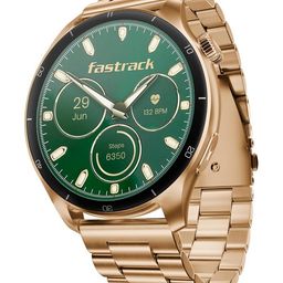 Fastrack Dezire FX1 PRO Fashion Smartwatch with 1.43" AMOLED Display with 466 * 466 Pixel Resolution|SingleSync BT Calling|AI Voice Assistant|100+ Sports Modes and Watchfaces|Upto 5 Day Battery|IP68-12
