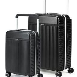 Assembly Hard Luggage Set of 2 | Premium Polycarbonate Check-In (24 inches) & Check-in Trolley Bags (28 inches) with Wide Handle & Noise-Free Wheels-Rover Black-12