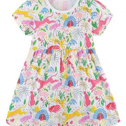 StyleCast Girls Conversational Printed Fit & Flare Dress-image-50