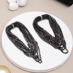 StyleCast Artificial Stones Studded Contemporary Drop Earrings-picture-20