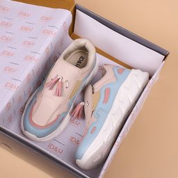 ID Women Printed Leather Sneakers-image-71