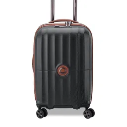 DELSEY Paris Black ST Tropez Small Hard Luggage Cabin Trolley 55CM-image-75