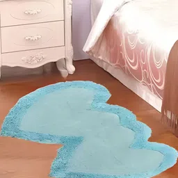 Shopgallery Blue Embossed Heart-shaped Strong & Durable Floor Runner-image-36