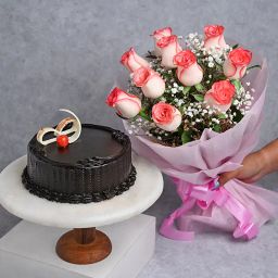 Pink Roses N Truffle Combo-20