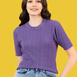 Chemistry Self Design Round Neck Cotton T-shirt-picture-28