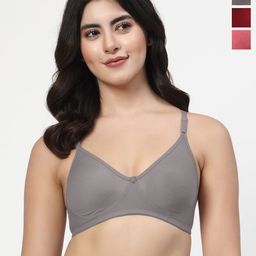 LILY Women Ayir Pack Of 3 Full Coverage T -Shirt Bra-picture-56