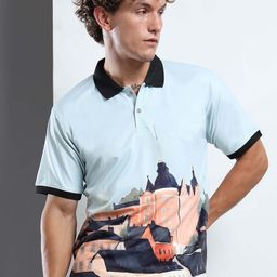 THE BEETEL HOUSE Men Graphic Printed Polo Collar T-shirt-picture-26