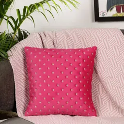 MONKDECOR Magenta Velvet Square Cushion Covers-image-75