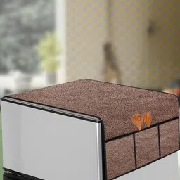 The Furnishing Tree Brown Plastic Refrigerator Cover-image-83