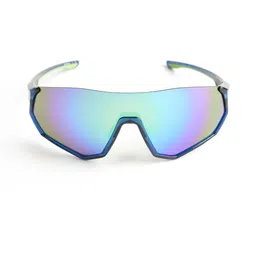 Royal Enfield Men Shield Sunglasses with UV Protected Lens image 3
