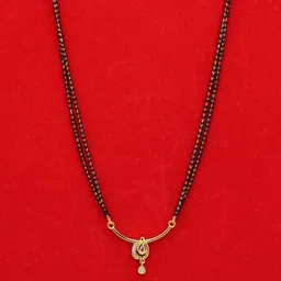 SONI DESIGNS Gold-Plated Brass Artificial Stones & Beads Mangalsutra-picture-18