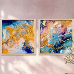 walllane Abastract Wall Art With Frame Home Decor Wall Painting For Living Room Office Bedroom-picture-39