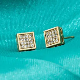 FIMBUL Square Studs Earrings-10
