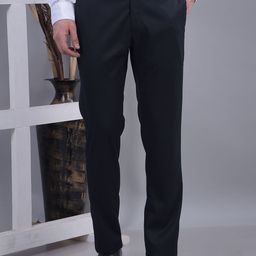 COBB Men Solid Formal Trousers-image-11