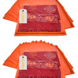 Ajabh Orange Set of 6 Regular Suit Organiser Organisers-47