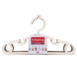 Babyhug Set Of 6 Hangers - Cream And Light Brown-0