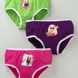 Red Rose Panties Barbie Print Pack of 3 (Colour & Print May Vary)-image-39