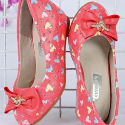 Cute Walk by Babyhug Bellies Heart Print - Coral-image-3