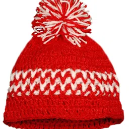 Knits & Knots Pom Pom Detailed Cap - Red-picture-38