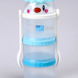 Papa Milk Powder Container with Spoon & Fork - Blue-0