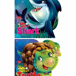 Sawan Who Am I Shark & Turtle Board Books Pack of 2 - English-19