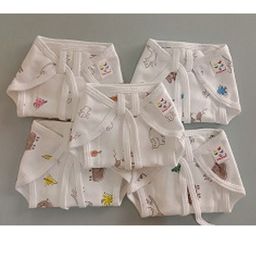 Tinycare Cloth Nappy Comfy Junior - Set Of 5 (Print May Vary)-image-5