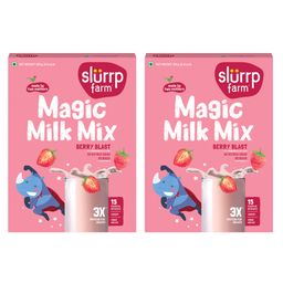 Slurrp Farm High Protein Berry Blast Milk Mix - 250 gm (Pack of 2)-image-67