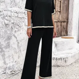 all about you Black T-shirt With Trousers Co-Ords-picture-33