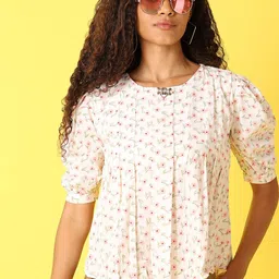 V-Mart Floral Print Cotton Top-picture-39