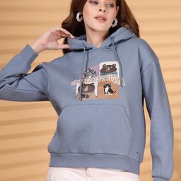 Juelle Women Graphic Printed Hooded Pullover Sweatshirt-image-93