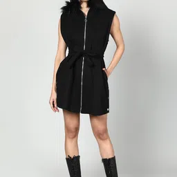 Fashion Gaiia Women Solid Parka Jacket-image-65