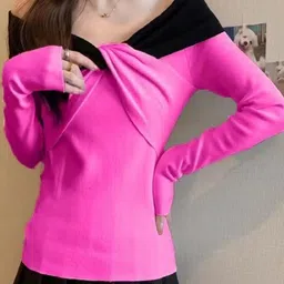 StyleCast Off-Shoulder Woollen Bardot Sweater-picture-30