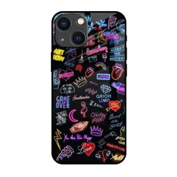 QRIOH Quirky Printed iPhone 14 Plus Back Case Mobile Accessories-17