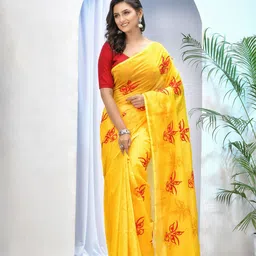 DESH BIDESH Embroidered Saree-image-65