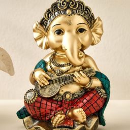 Home Centre Red & Gold-Toned Religious Figurine Showpiece-picture-16