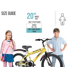 Hero Kids Printed Blast 20T Single Speed Bicycle image 2