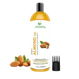 Homeda Cold Pressed Almond Oil for Face Hair Growth Skin & Baby Massage - 200 ml-48