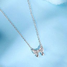 GIVA Girls 925 Sterling Silver Lil Bow Pendant Chain-image-20