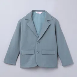 taffykids Textured Full sleeves Single BreastedBlazer-image-16