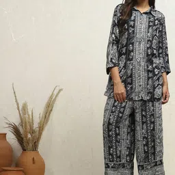 Biba Printed Tunic With Trousers-picture-46
