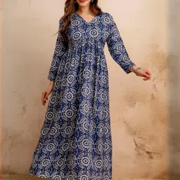 Mialo fashion Women Blue Viscose Rayon Kurtas-picture-14